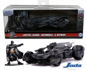  Đồ Chơi Xe Mô Hình JADA TOYS DC Comics Batman Justice League Batmobile & Batman Figure 1:32 Diecast Toys 31706 