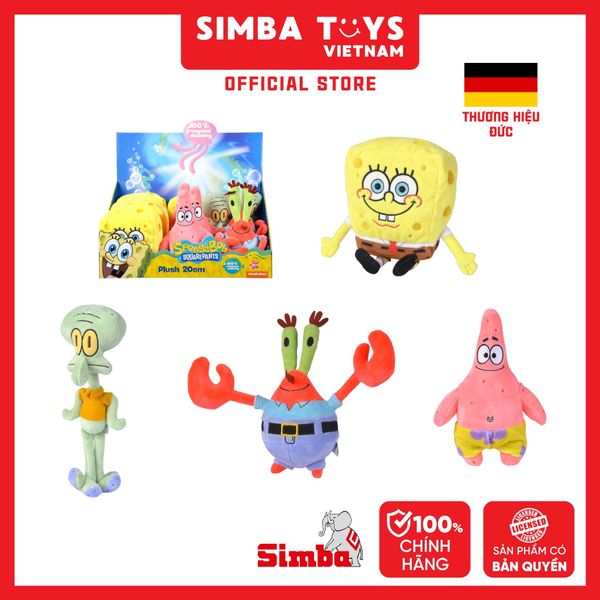  Đồ Chơi Sưu Tầm SIMBA TOYS Spongebob Plush 20cm 109491002 - Simba Toys Vietnam 