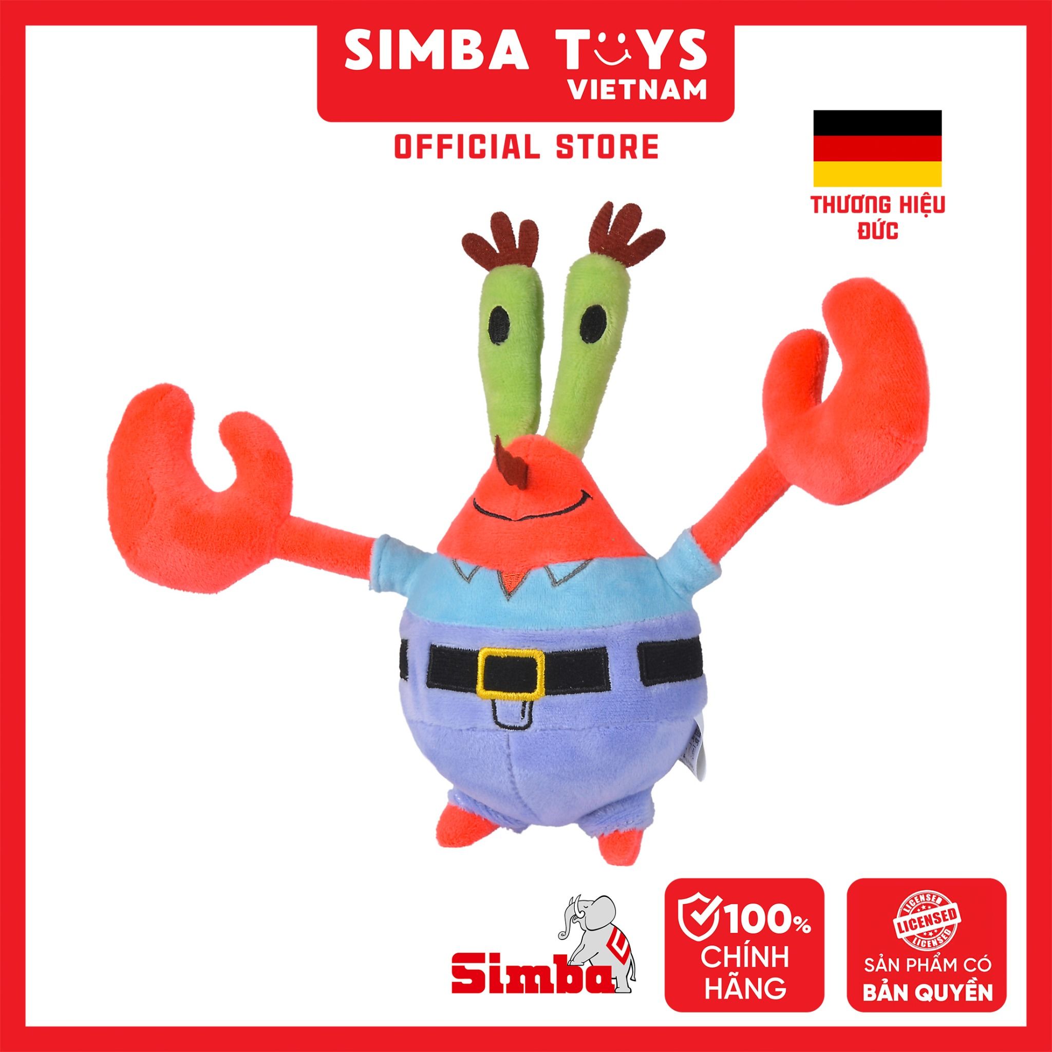  Đồ Chơi Sưu Tầm SIMBA TOYS Spongebob Plush 20cm - Mr. Krabs 109491002 