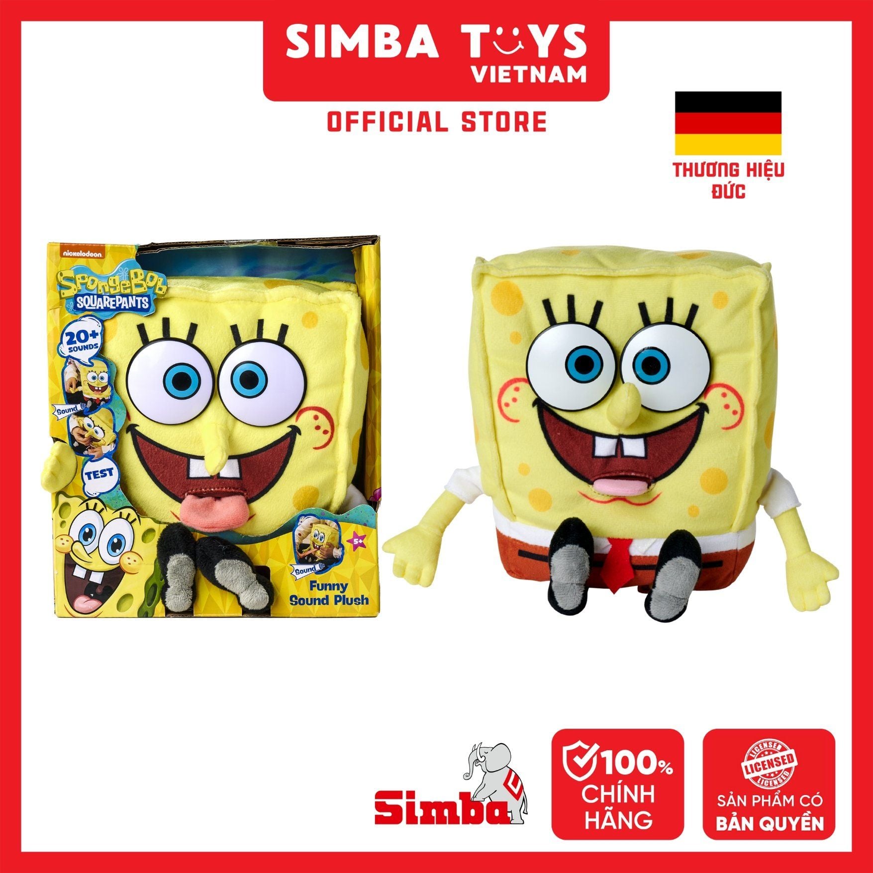  Đồ Chơi Sưu Tầm SIMBA TOYS Spongebob Feature Plush 30cm 109491008 - Simba Toys Vietnam 