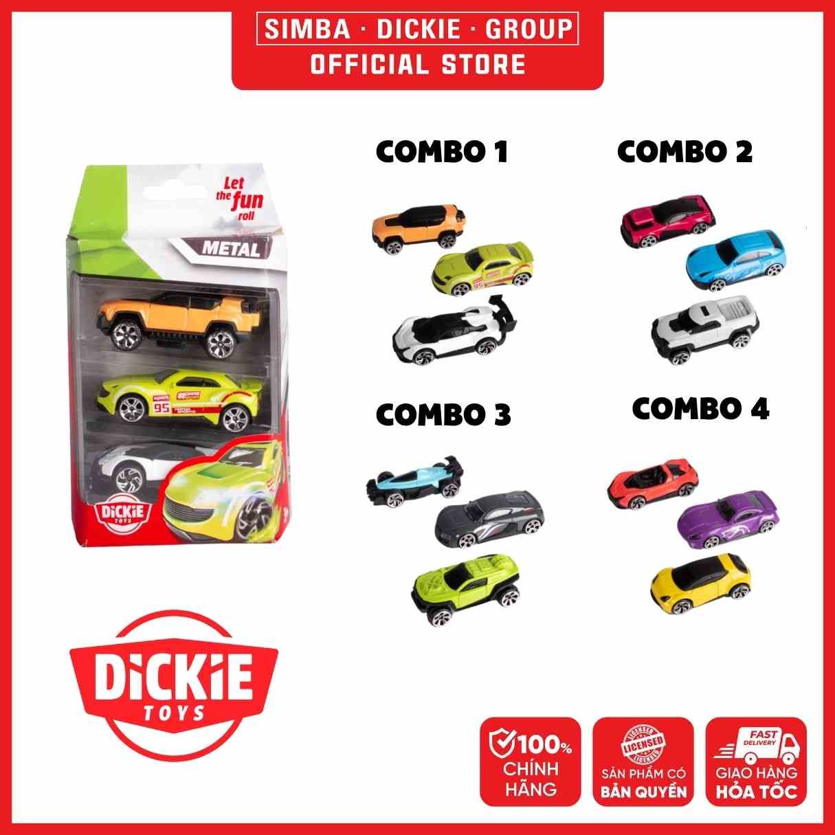  Bộ 3 Đồ Chơi Xe Mô Hình DICKIE TOYS Die-cast Vehicles 3 Pack 203331000 - Simba Toys Vietnam 