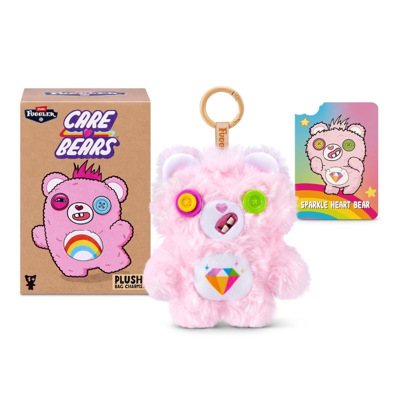  Đồ Chơi Sưu Tầm Hộp Mù ZURU TOYS Fuggler Care Bears Keyrings 5