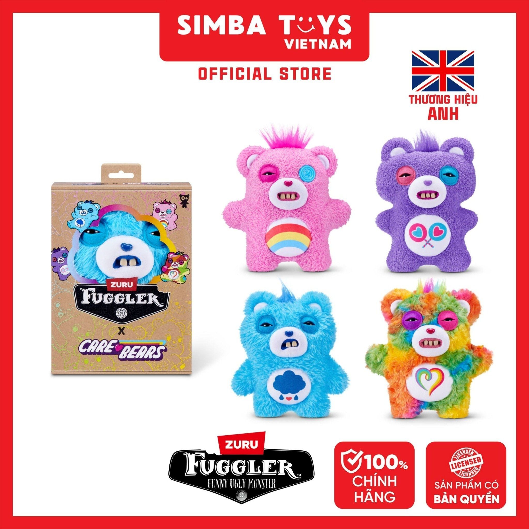  Đồ Chơi Sưu Tầm ZURU TOYS Fuggler Care Bears 9