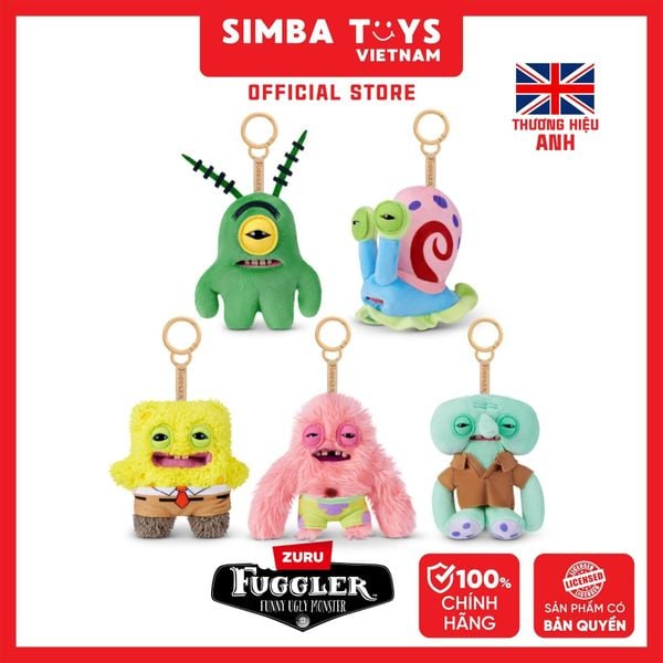  Đồ Chơi Sưu Tầm ZURU TOYS Fuggler Spongebob Keyrings 5