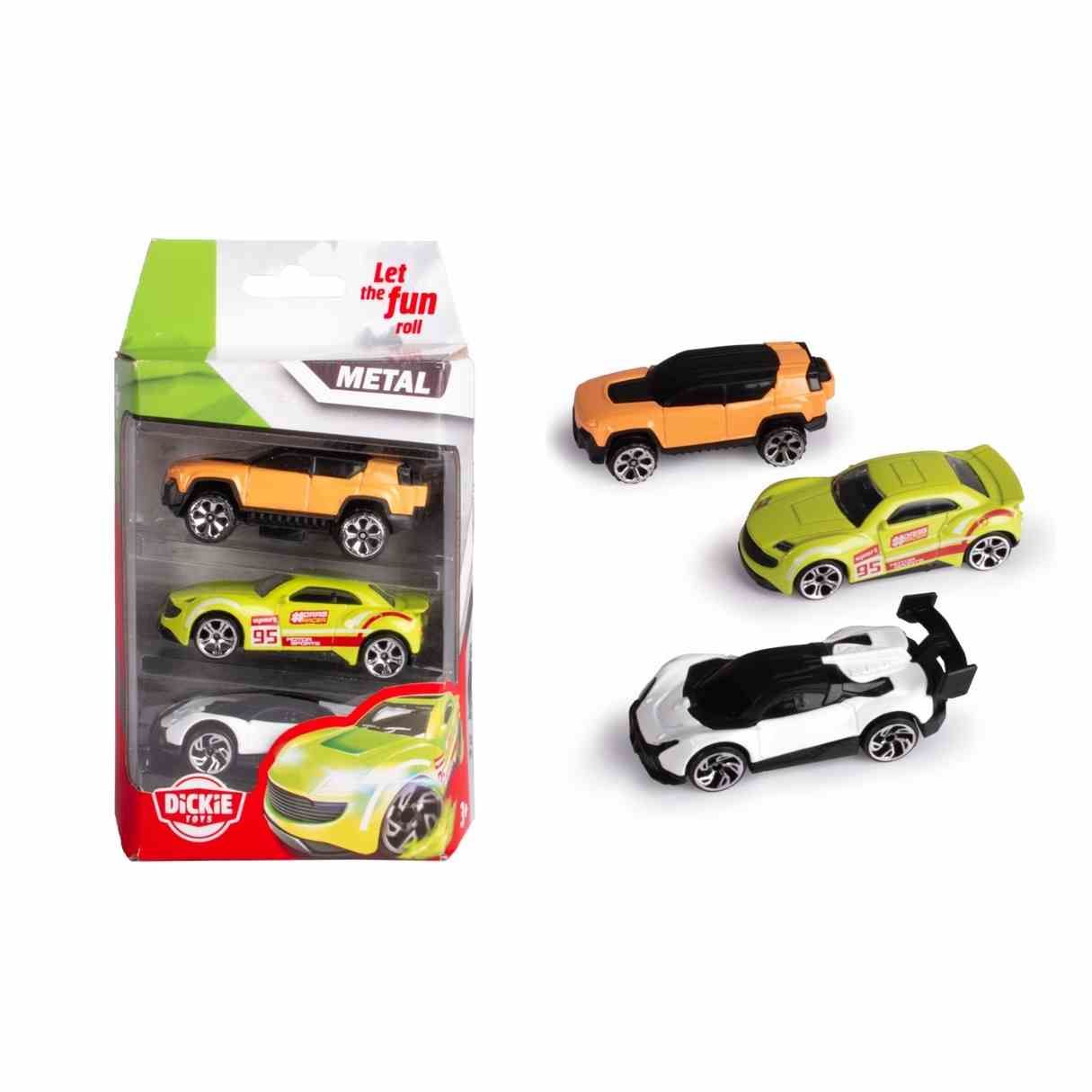  Bộ 3 Đồ Chơi Xe Mô Hình DICKIE TOYS Die-cast Vehicles 3 Pack 203331000 - Simba Toys Vietnam 