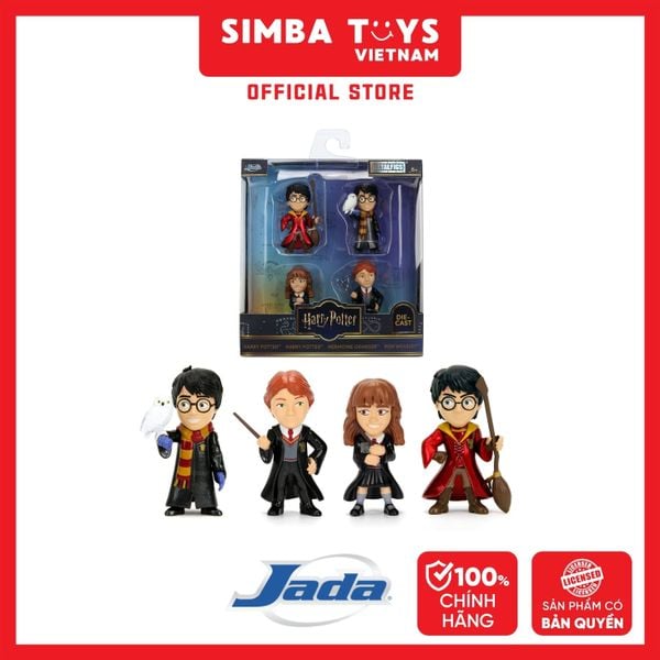  Bộ 4 Đồ Chơi Mô Hình Sưu Tầm JADA TOYS Harry Potter 2.5