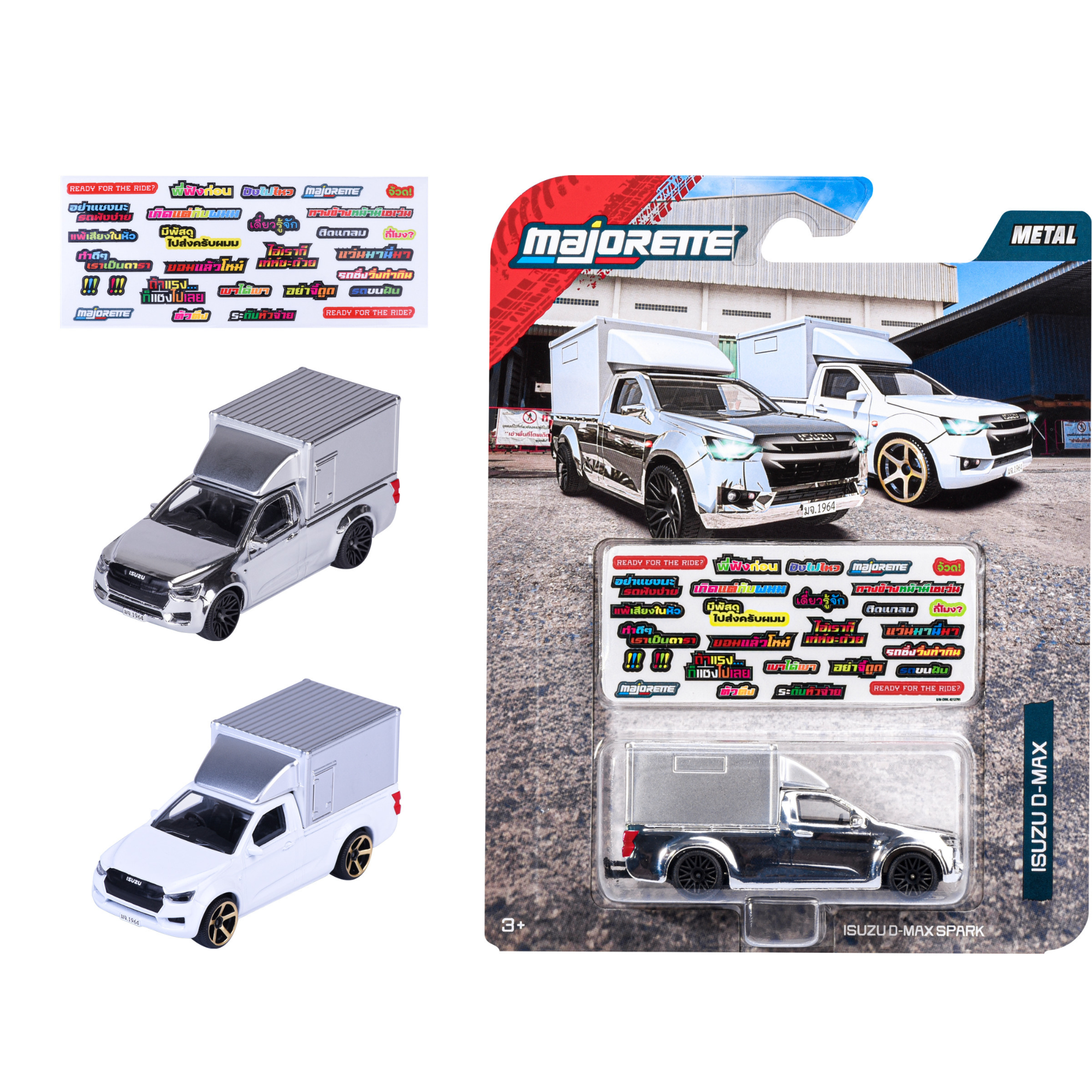  8502001001STH Đồ Chơi Xe Mô Hình MAJORETTE Isuzu D-Max Transport Container - Simba Toys Vietnam 