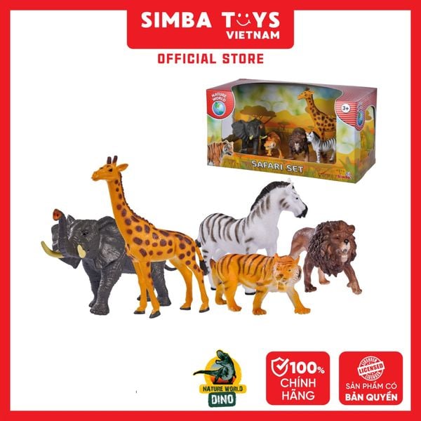  104322484 Bộ Đồ Chơi Động Vật Hoang Dã NATURE WORLD Safari Wild Animals Set 