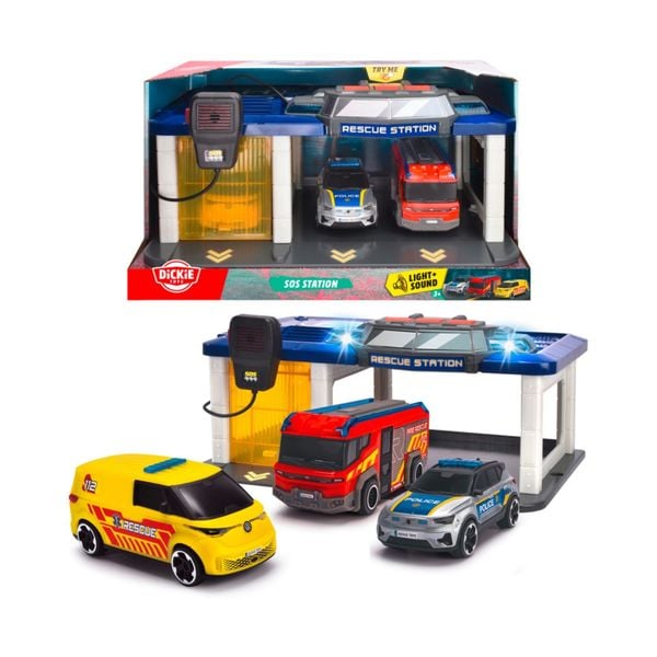  Đồ Chơi Trạm Cứu Hộ Kèm Bộ Đàm DICKIE TOYS S.O.S Station 203716027038 - Simba Toys Vietnam 