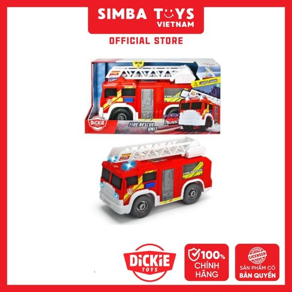  203306000 Đồ Chơi Xe Cứu Hỏa DICKIE TOYS Fire Rescue Unit 