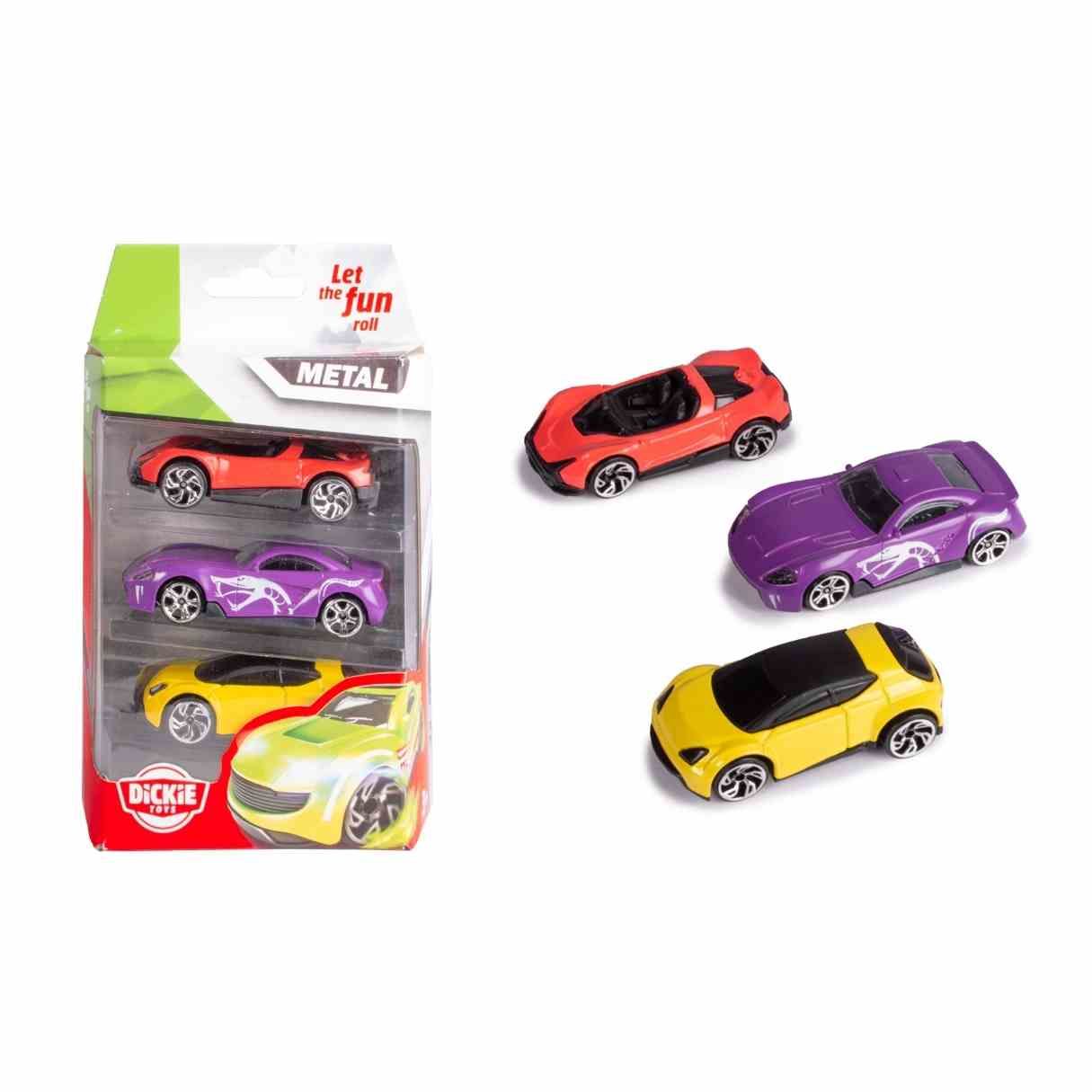 Bộ 3 Đồ Chơi Xe Mô Hình DICKIE TOYS Die-cast Vehicles 3 Pack 203331000 - Simba Toys Vietnam 