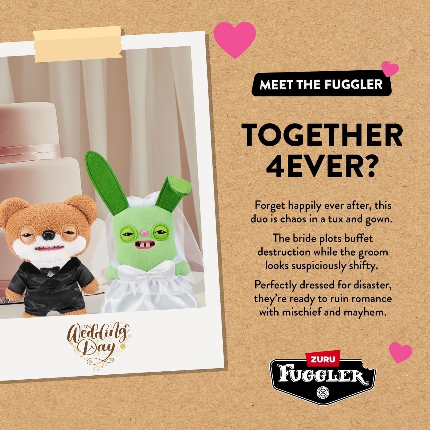  Đồ Chơi Sưu Tầm Đám Cưới Quái Thú ZURU TOYS Fuggler Wedding Fuggs 9