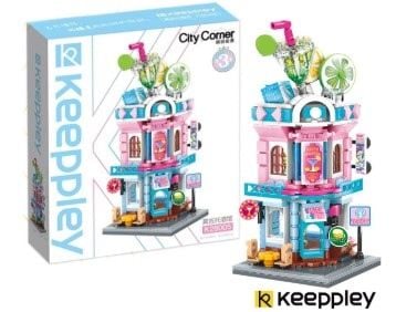  Đồ Chơi Lắp Ráp KEEPPLEY City Corner Cocktail Bar Building Blocks K28005 