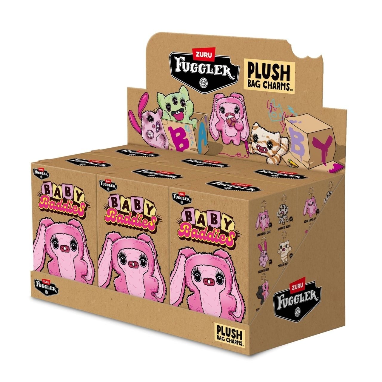  Đồ Chơi Sưu Tầm Hộp Mù ZURU TOYS Fuggler Baby Baddies Keyrings 5