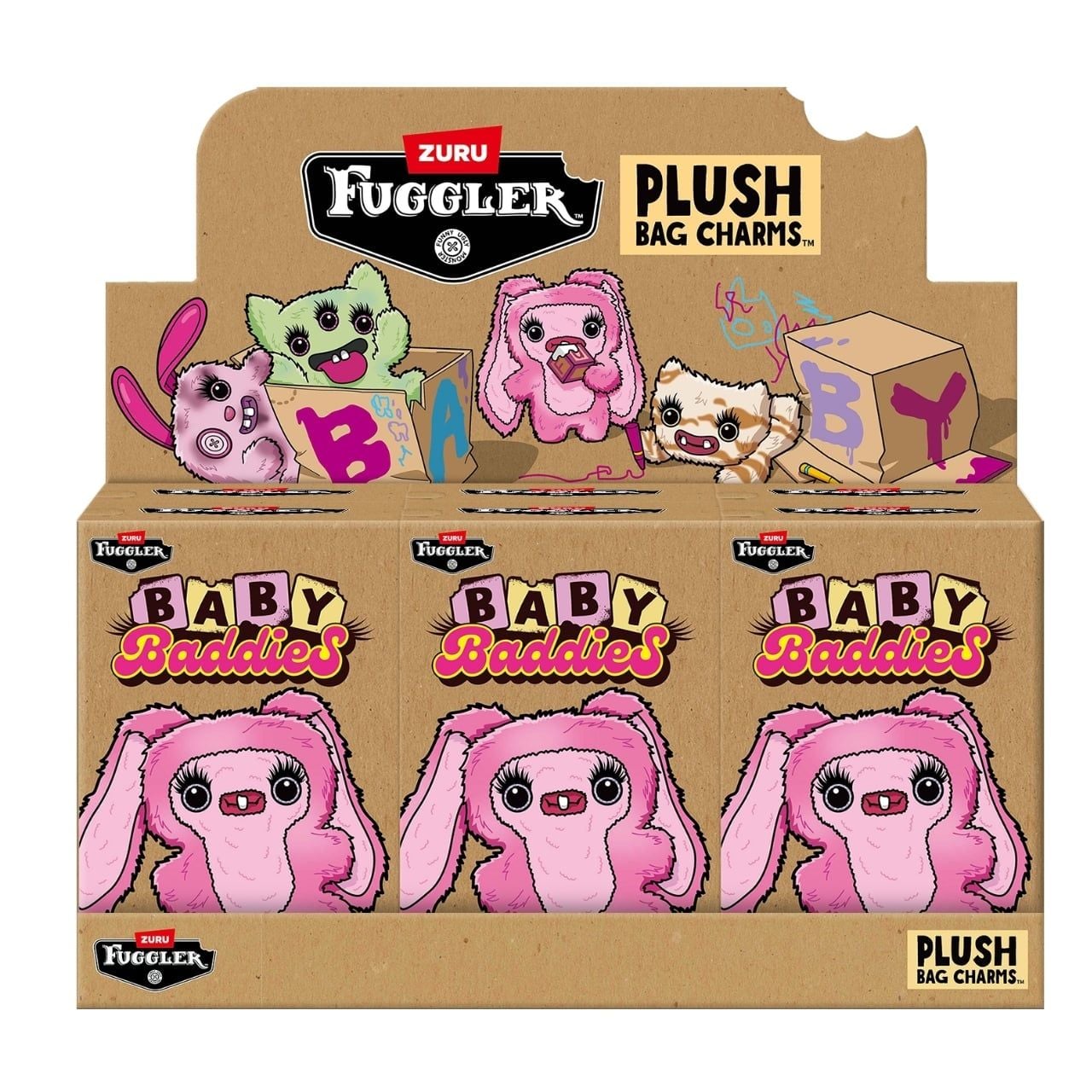  Đồ Chơi Sưu Tầm Hộp Mù ZURU TOYS Fuggler Baby Baddies Keyrings 5
