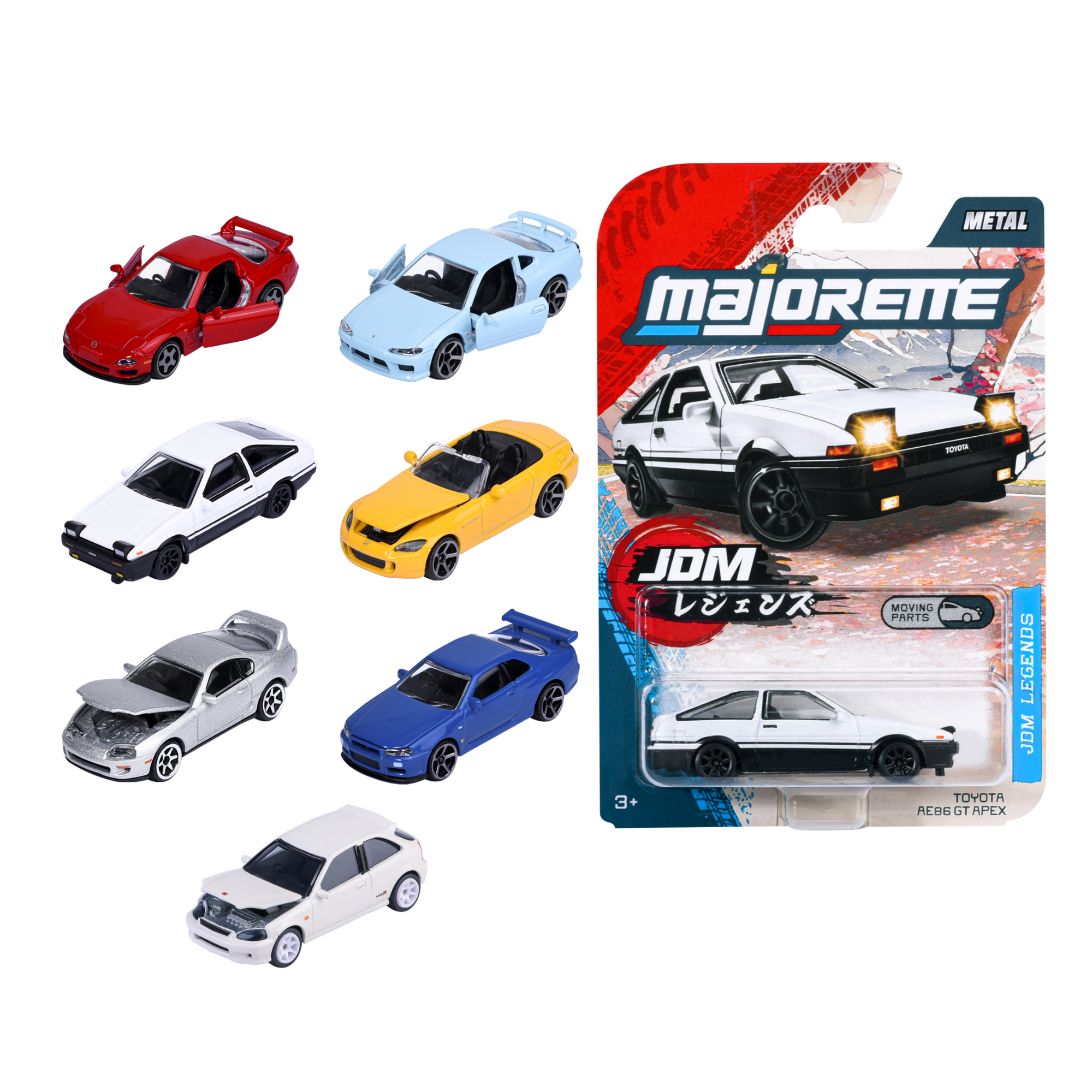  Đồ Chơi Xe Mô Hình MAJORETTE JDM Legends Premium Cars 1:64 Diecast Model Car 8502100000 - Simba Toys Vietnam 