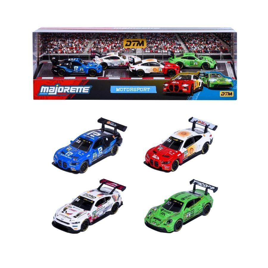  8502105013 Đồ Chơi Xe Mô Hình MAJORETTE Motorsport DTM 4 Pieces Giftpack 