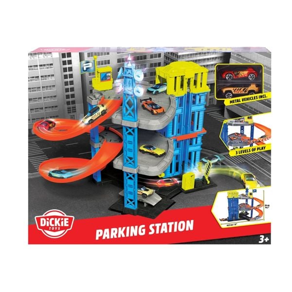  Bộ Đồ Chơi Bãi Đỗ Xe DICKIE TOYS Parking Station Playset 203337000 - Simba Toys Vietnam 