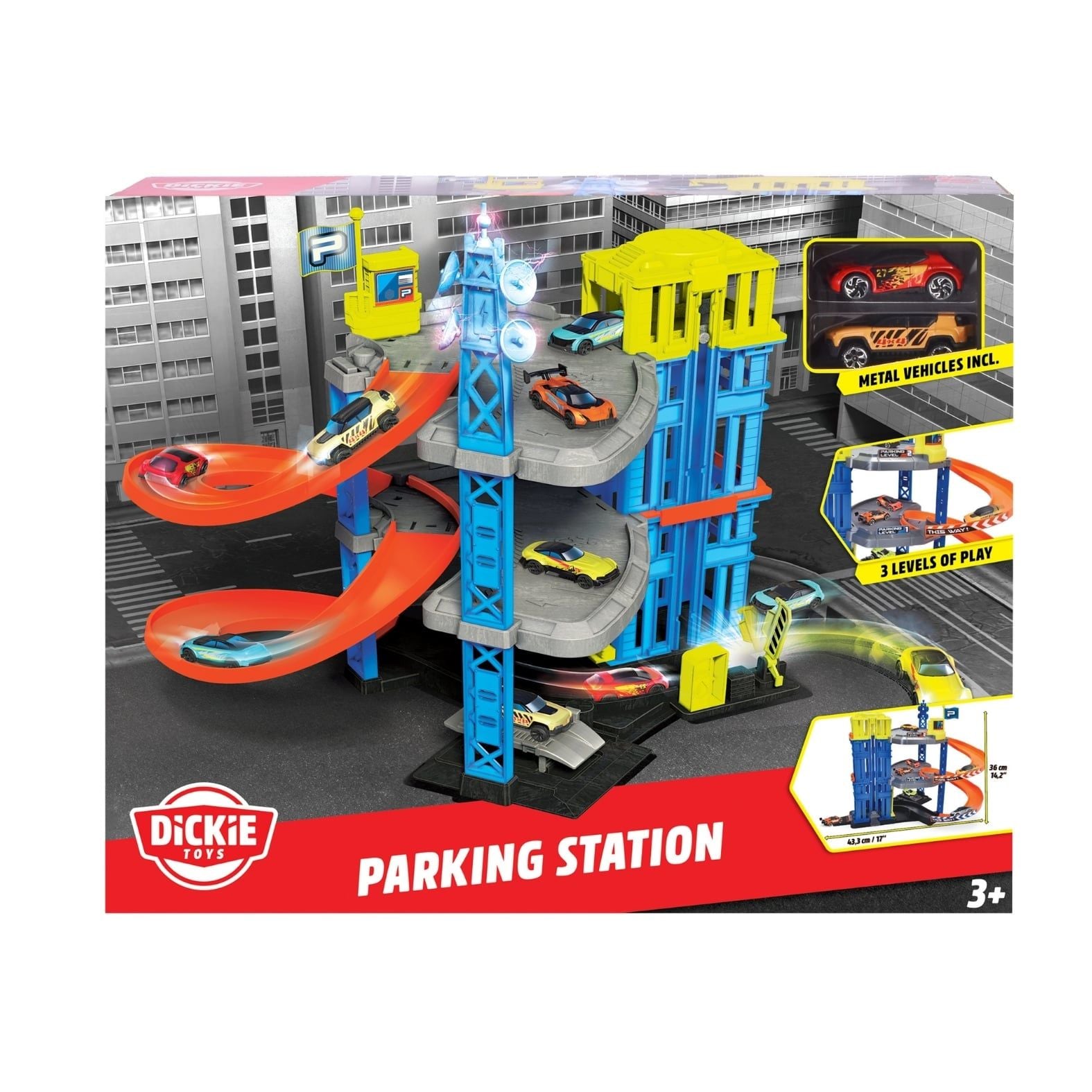  Bộ Đồ Chơi Bãi Đỗ Xe DICKIE TOYS Parking Station Playset 203337000 - Simba Toys Vietnam 