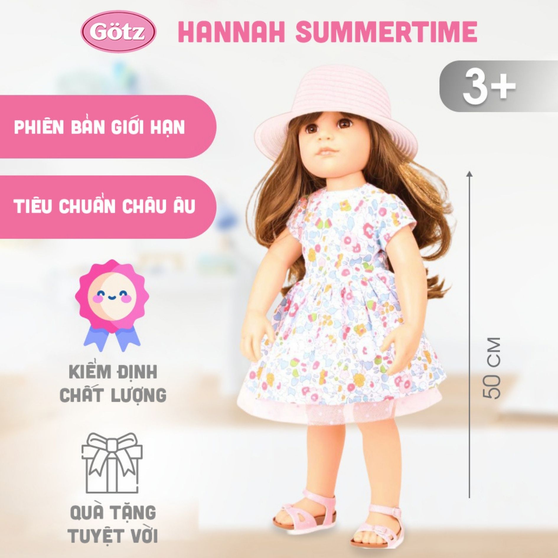  Đồ Chơi Búp Bê GOTZ Hannah Summertime 50cm 1659082 - Simba Toys Vietnam 
