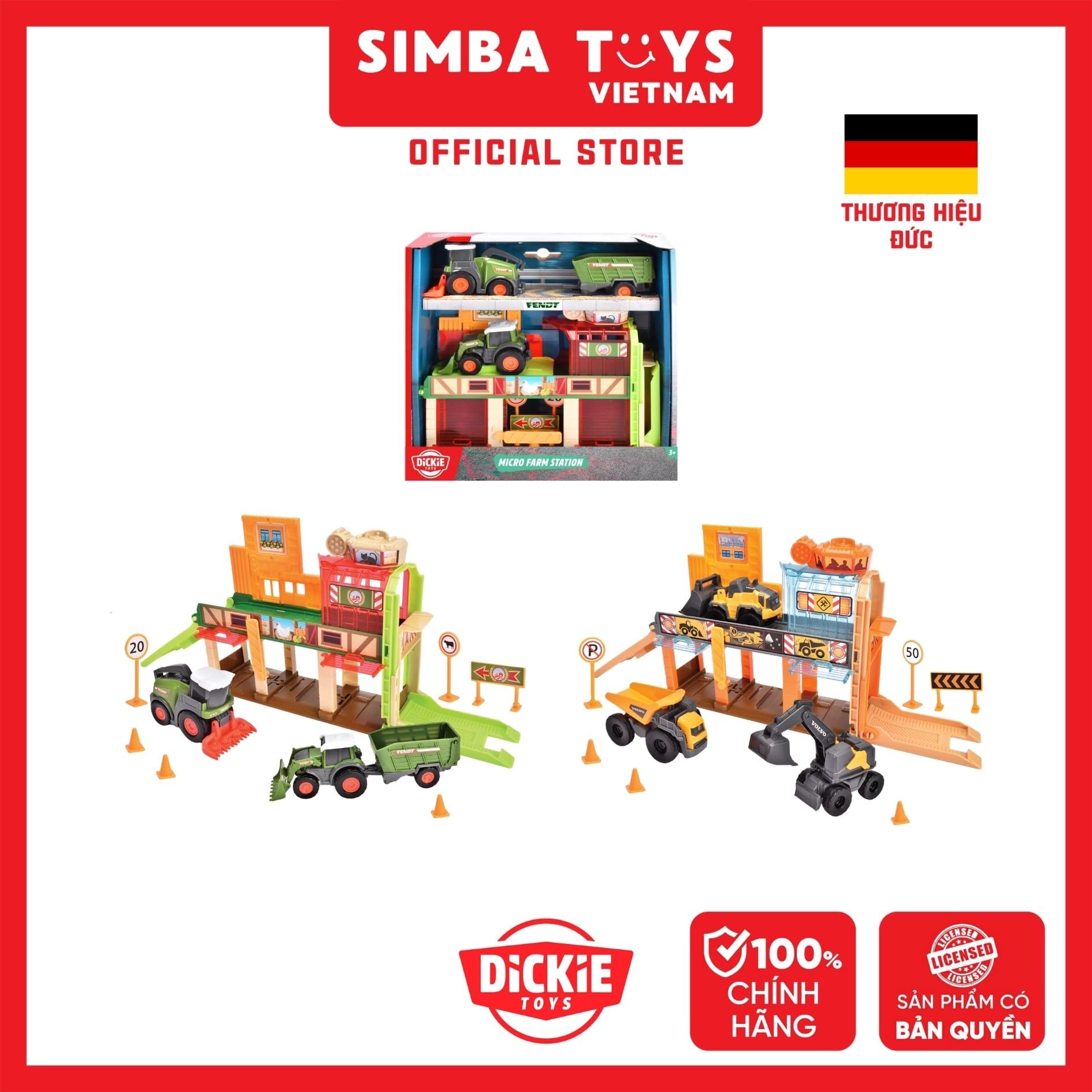  Đồ Chơi Trạm Xe DICKIE TOYS Micro Station - Simba Toys Vietnam 