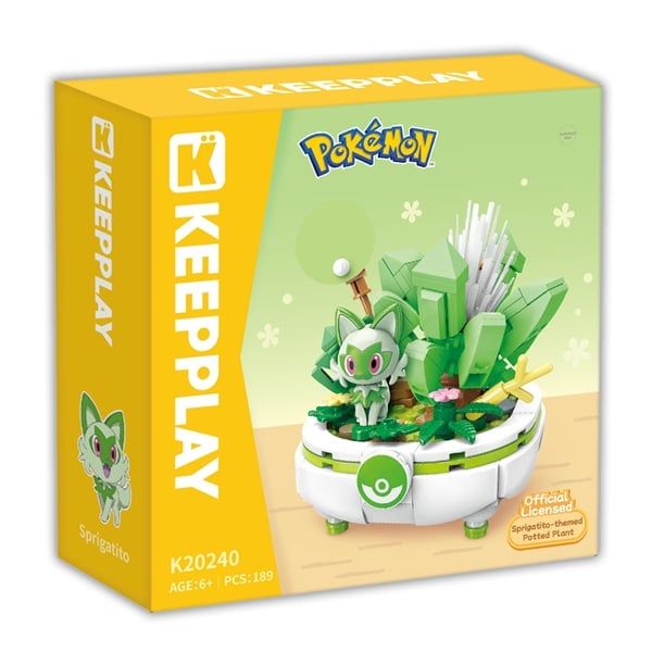  Đồ Chơi Lắp Ráp KEEPPLAY Pokemon Bonsai Series SPRIGATITO K20240 Building Block - Simba Toys Vietnam 
