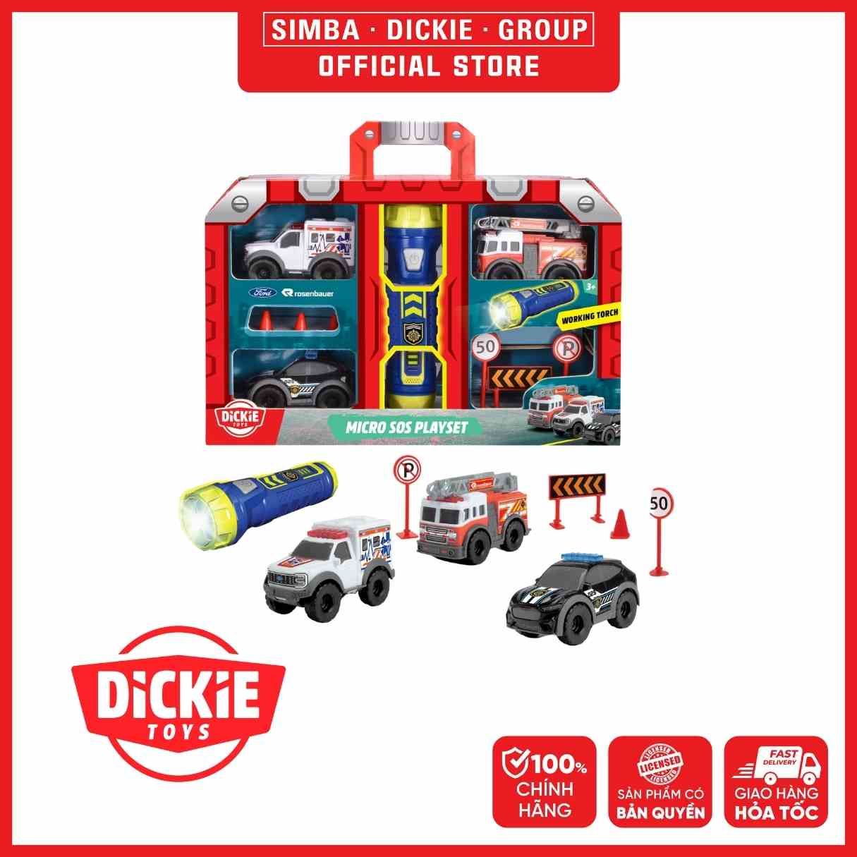  Bộ Đồ Chơi Xe Cứu Hộ DICKIE TOYS Micro SOS Playset 203714024 - Simba Toys Vietnam 