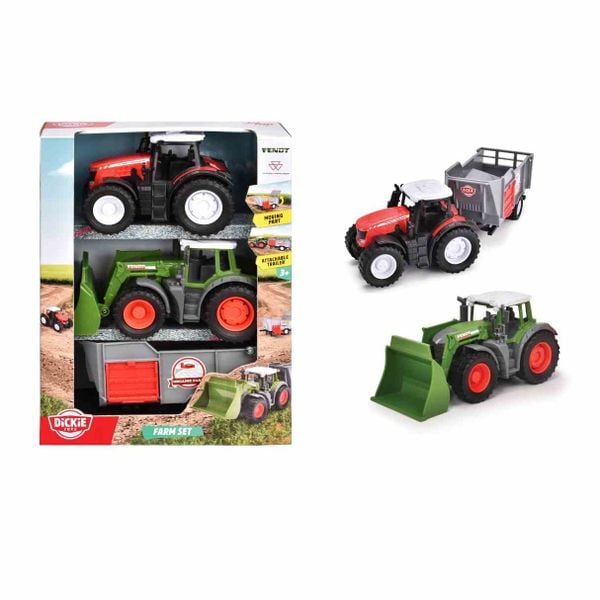 Bộ 3 Đồ Chơi Xe Nông Trại DICKIE TOYS Farm Set 203732006 - Simba Toys Vietnam 