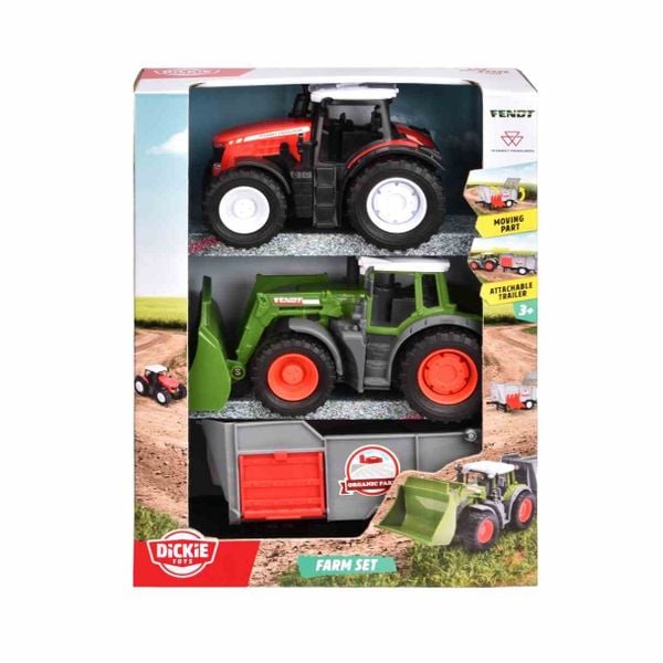  Bộ 3 Đồ Chơi Xe Nông Trại DICKIE TOYS Farm Set 203732006 - Simba Toys Vietnam 