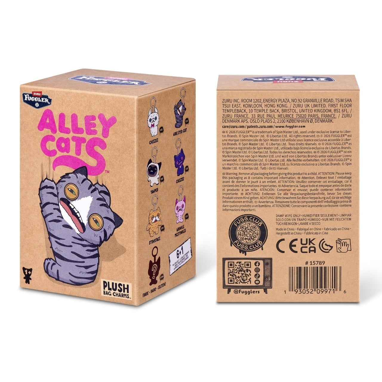  Đồ Chơi Sưu Tầm Hộp Mù ZURU TOYS Fuggler Alley Cat Keyrings 5