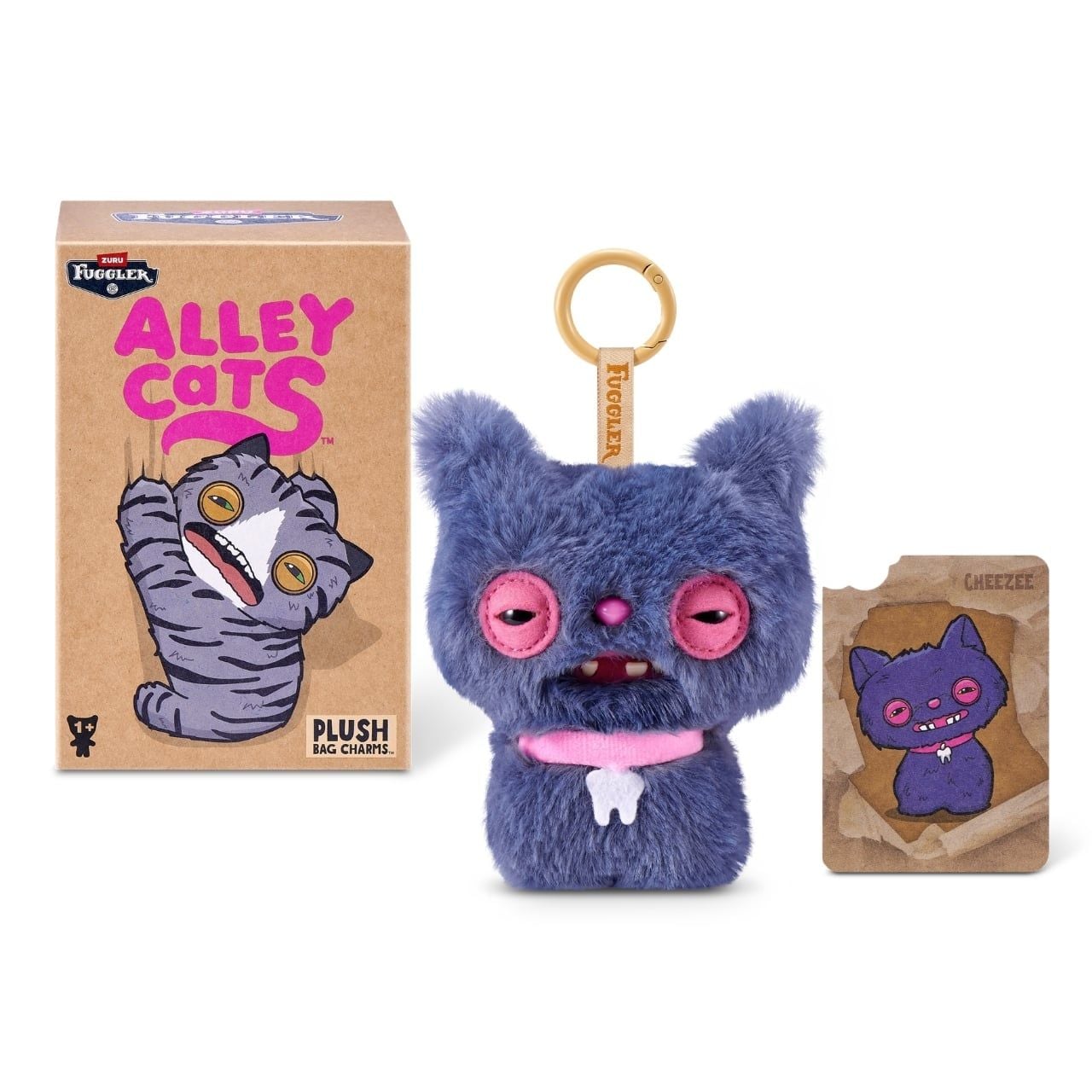  Đồ Chơi Sưu Tầm Hộp Mù ZURU TOYS Fuggler Alley Cat Keyrings 5