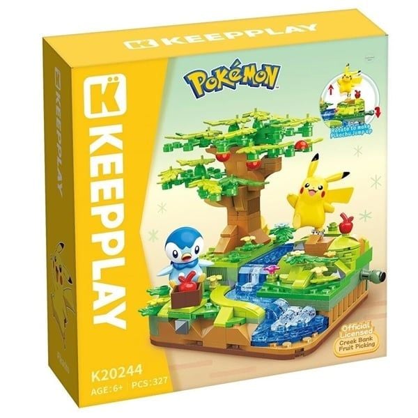  Đồ Chơi Lắp Ráp KEEPPLAY Pokemon Creek Bank Fruit Picking PIPLUP & PIKACHU K20244 Building Block - Simba Toys Vietnam 