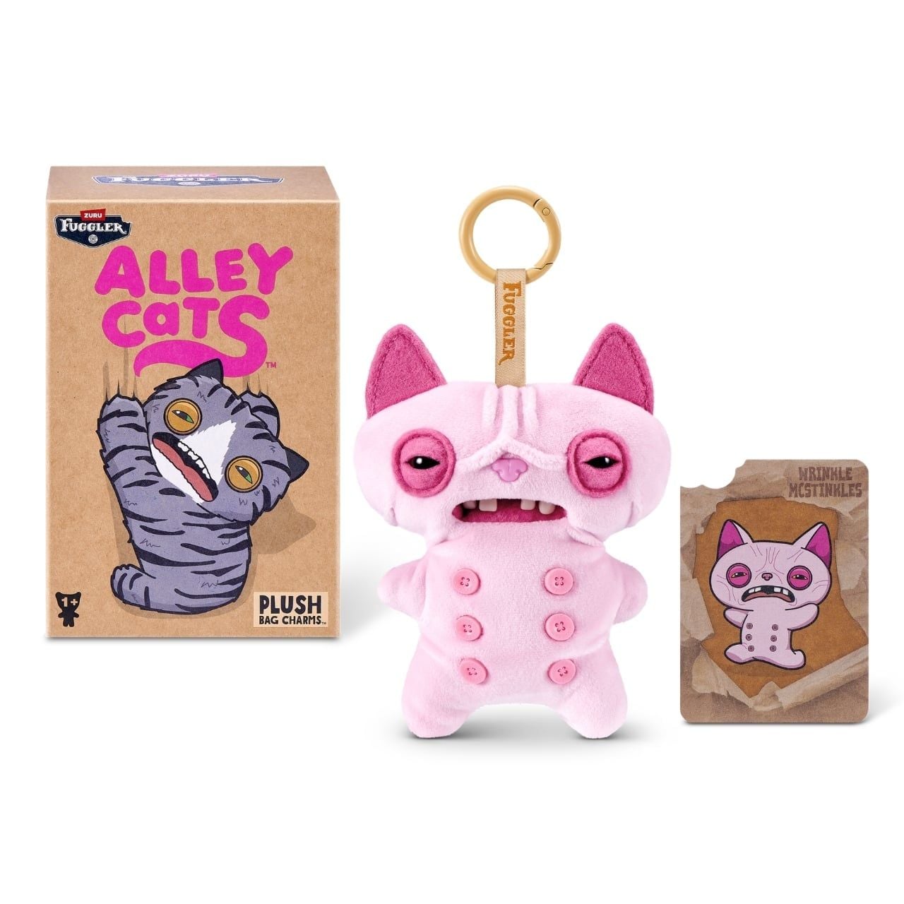  Đồ Chơi Sưu Tầm Hộp Mù ZURU TOYS Fuggler Alley Cat Keyrings 5