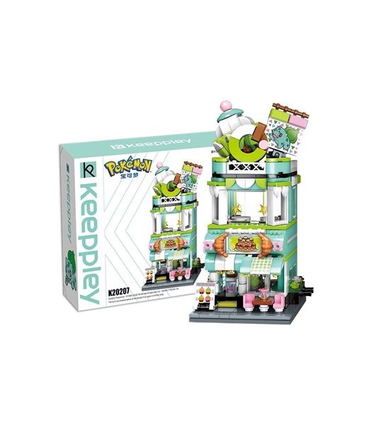  Đồ Chơi Lắp Ráp KEEPPLEY Pokemon - Bulbasaur Dessert House K20207 Building Block 