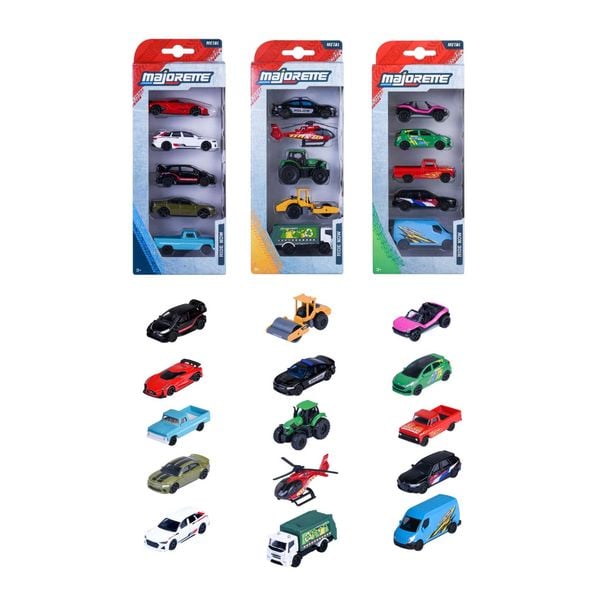  Bộ 5 Đồ Chơi Xe Mô Hình MAJORETTE Street Cars 5 Pieces Set 1:64 Diecast Model Car 8501004000 - Simba Toys Vietnam 