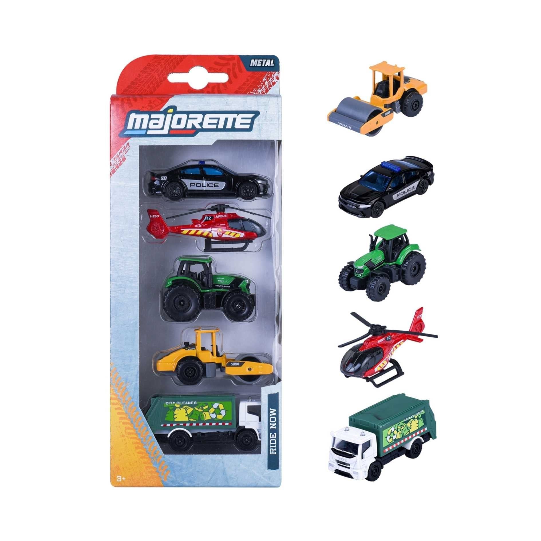  Bộ 5 Đồ Chơi Xe Mô Hình MAJORETTE Street Cars 5 Pieces Set 1:64 Diecast Model Car 8501004000 - Simba Toys Vietnam 