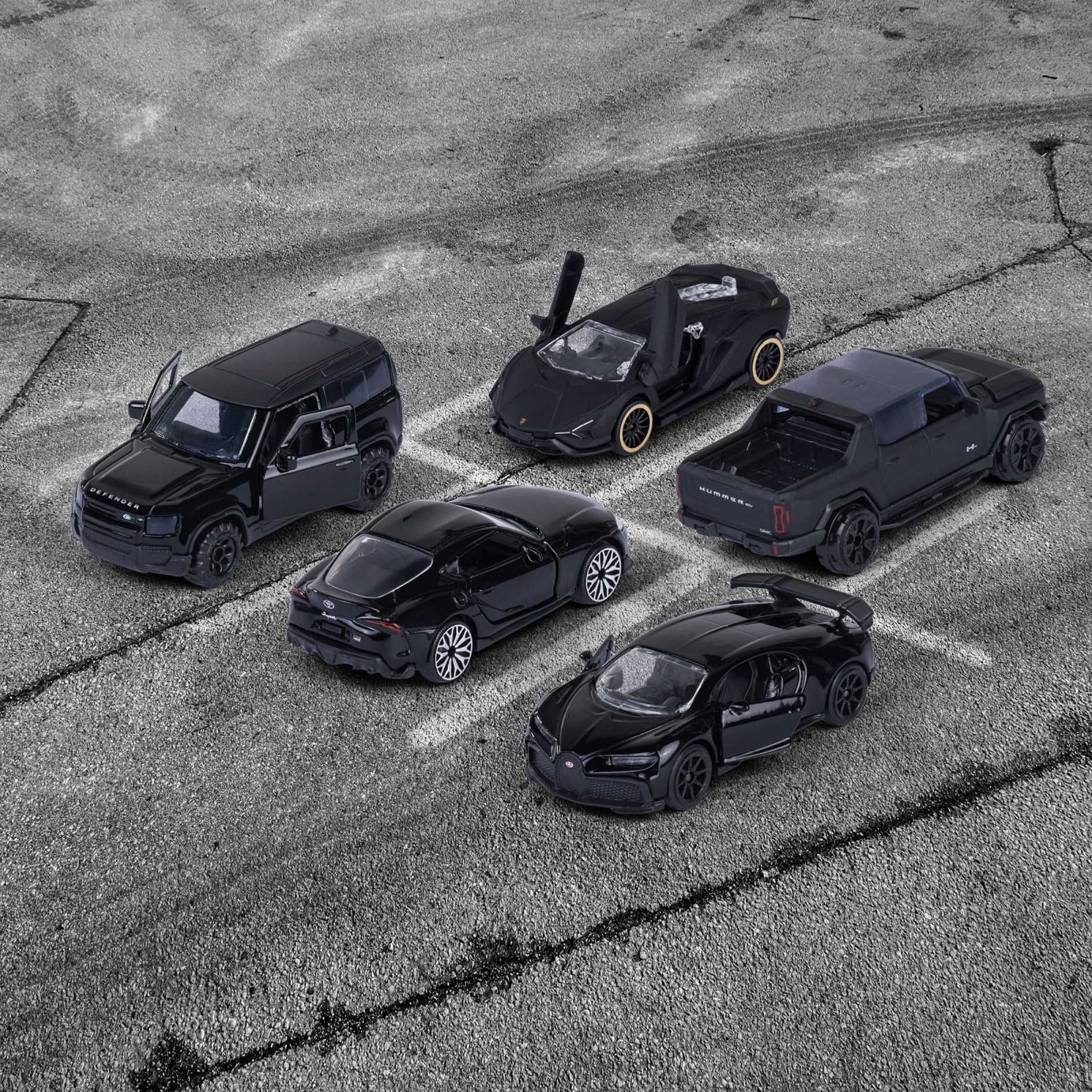  Bộ 5 Đồ Chơi Xe Mô Hình MAJORETTE Black Edition 5 Pieces Giftpack 8502005000 1:64 Diecast - Simba Toys Vietnam 