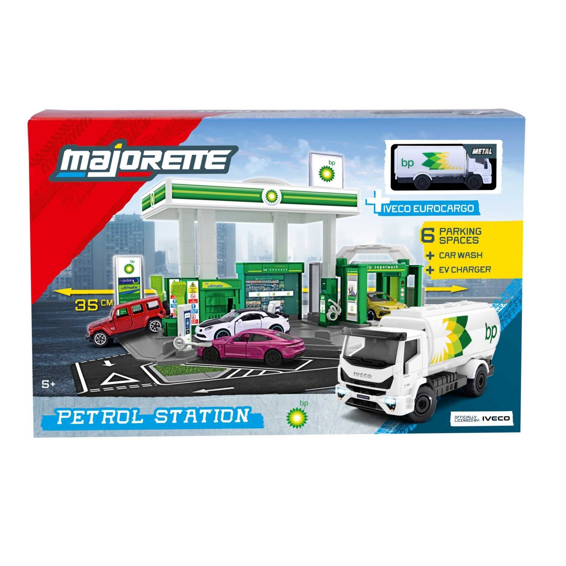  Bộ Đồ Chơi Mô Hình Trạm Xăng MAJORETTE Petrol Station BP + 1 Vehicle 8502006001 1:64 Diecast - Simba Toys Vietnam 