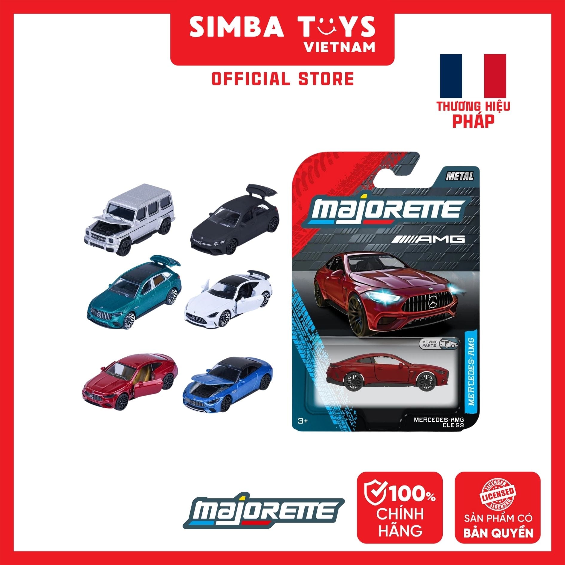  Đồ Chơi Xe Mô Hình MAJORETTE Mercedes-AMG Premium Cars 8502100001 - Simba Toys Vietnam 