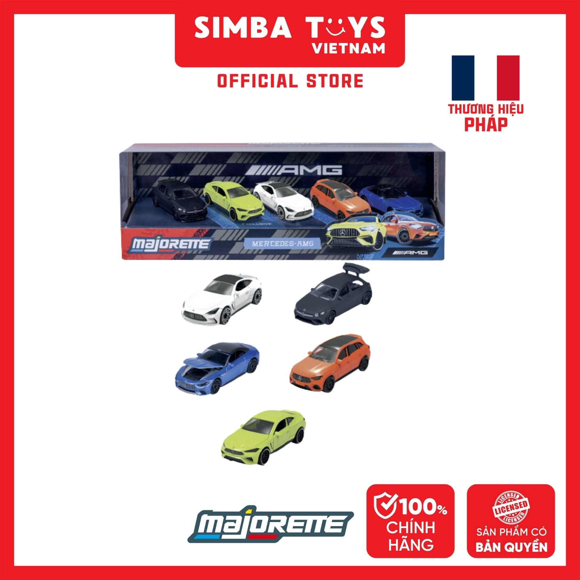  Bộ 5 Đồ Chơi Xe Mô Hình MAJORETTE Mercedes-AMG 5 Pieces Giftpack 8502105000 - Simba Toys Vietnam 