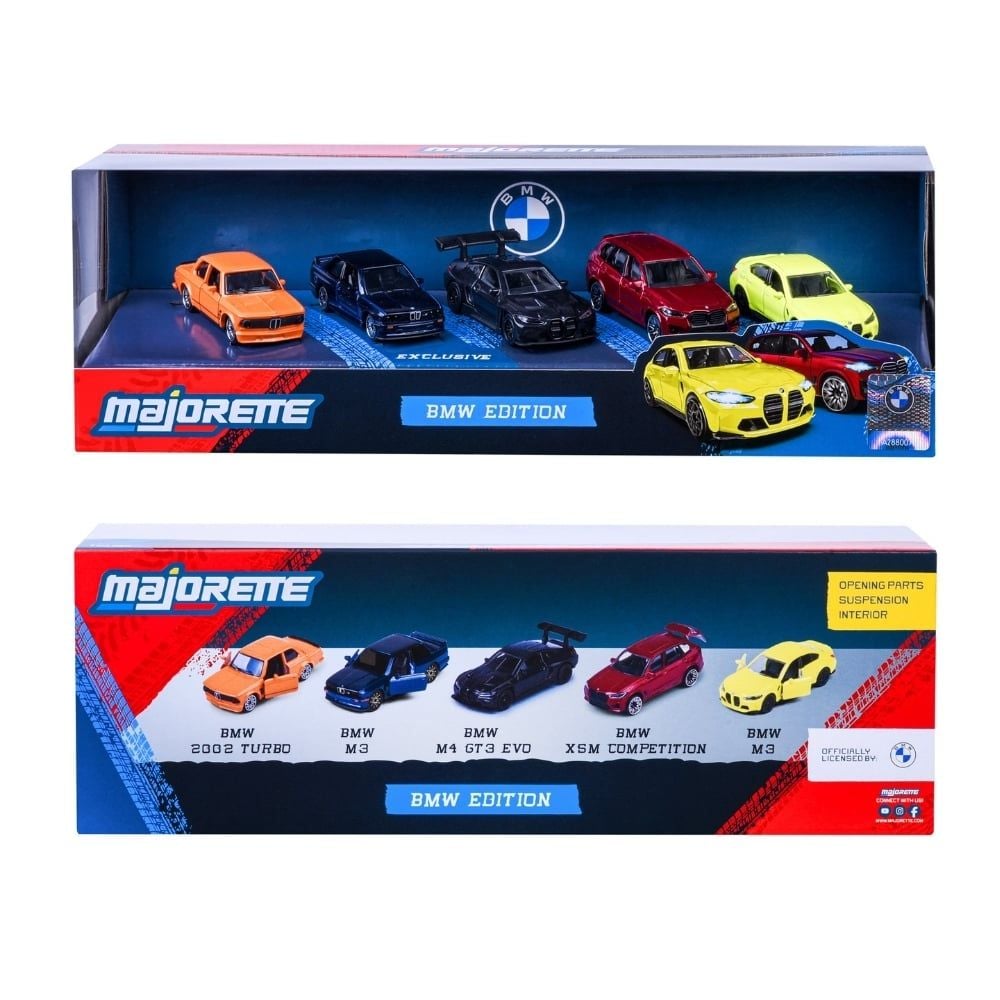 Bộ 5 Đồ Chơi Xe Mô Hình MAJORETTE BMW 5 Pieces Giftpack 8502105005 - Simba Toys Vietnam 