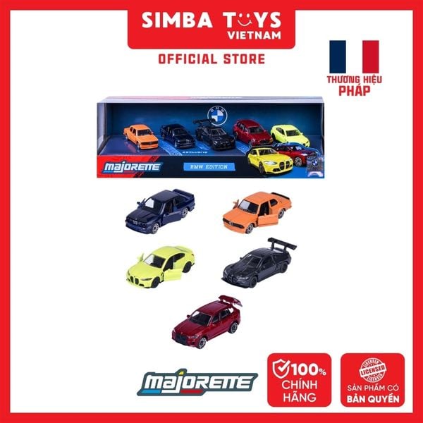  Bộ 5 Đồ Chơi Xe Mô Hình MAJORETTE BMW 5 Pieces Giftpack 8502105005 - Simba Toys Vietnam 