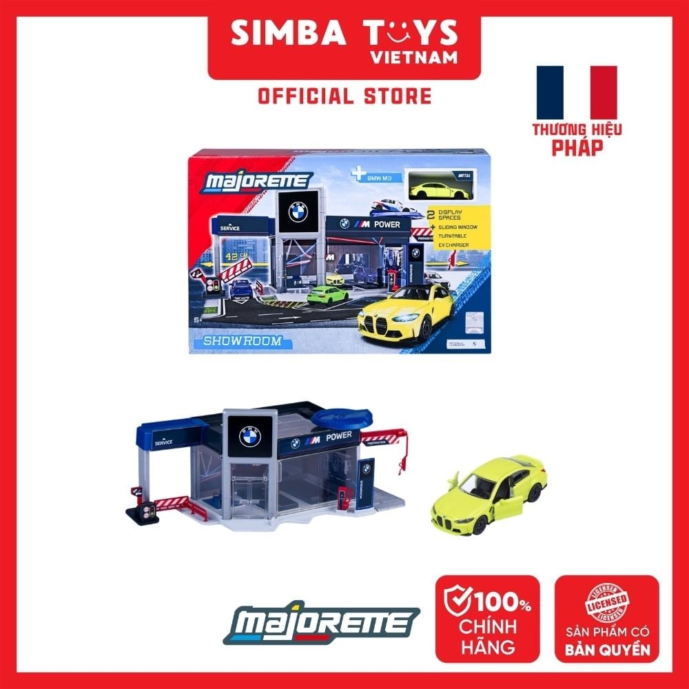  Bộ Đồ Chơi Xe Mô Hình MAJORETTE BMW Showroom Set 8502106000 - Simba Toys Vietnam 