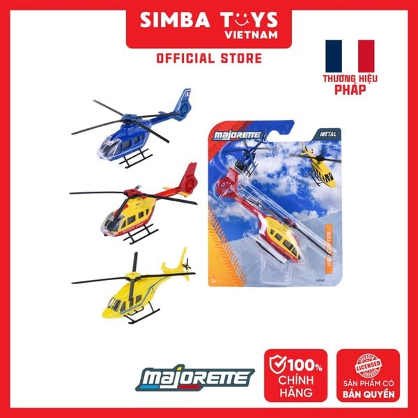  Đồ Chơi Xe Mô Hình MAJORETTE French S.O.S. Helicopter 8503001001SMO - Simba Toys Vietnam 