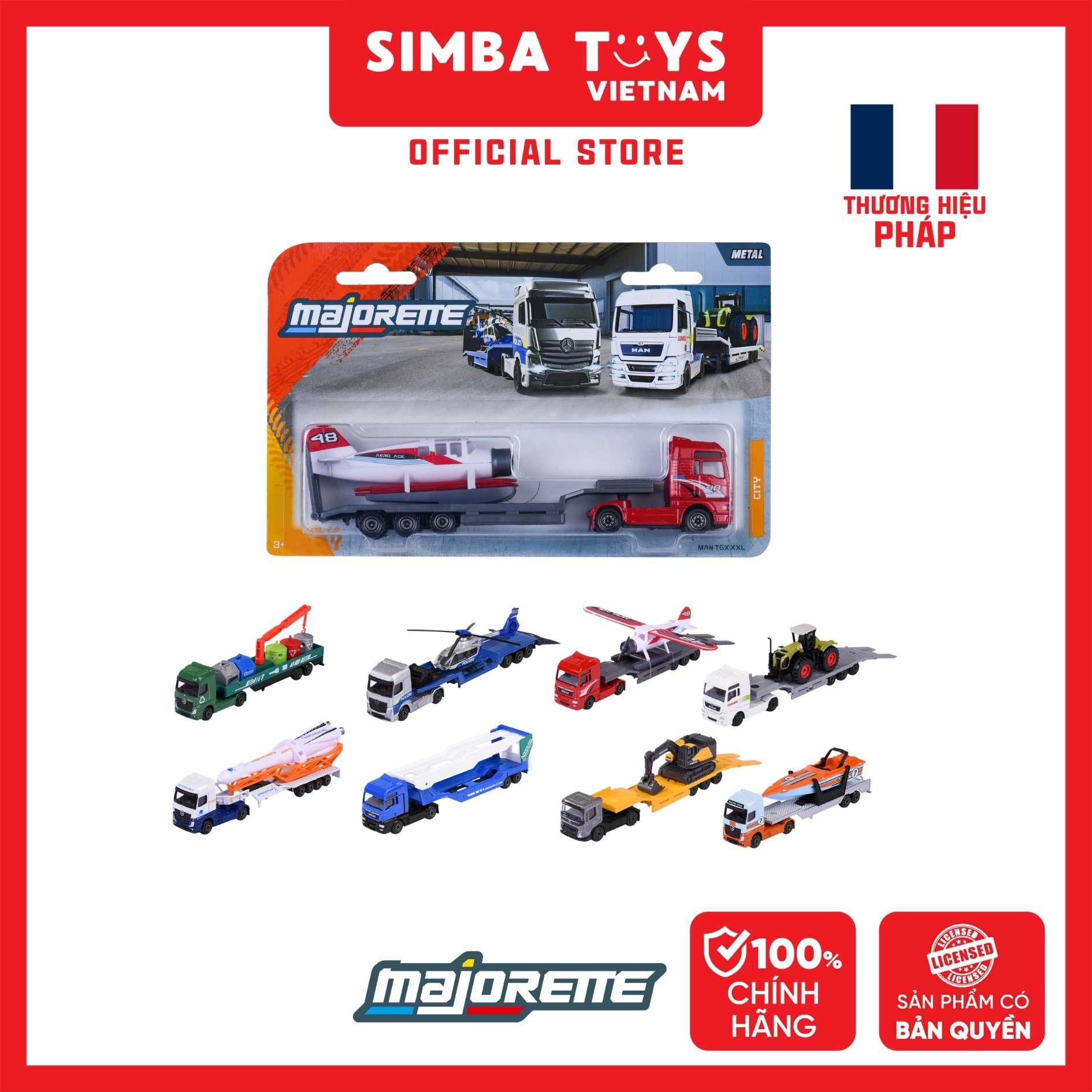  Đồ Chơi Xe Mô Hình MAJORETTE City Transporter 8503003000 Diecast Model - Simba Toys Vietnam 