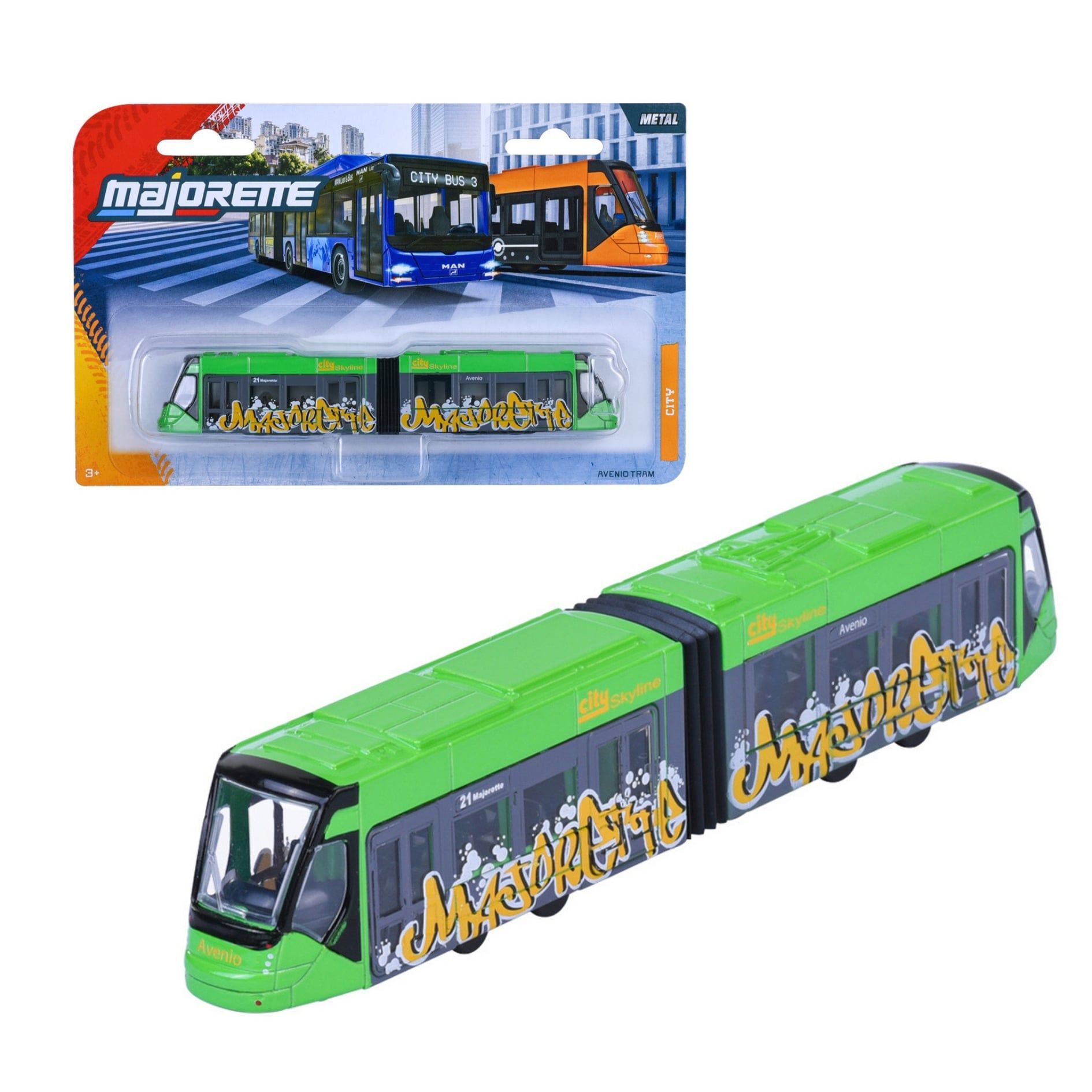  Đồ Chơi Xe Mô Hình MAJORETTE City Bus MAN + Avenio Tram 8503003001 - Simba Toys Vietnam 