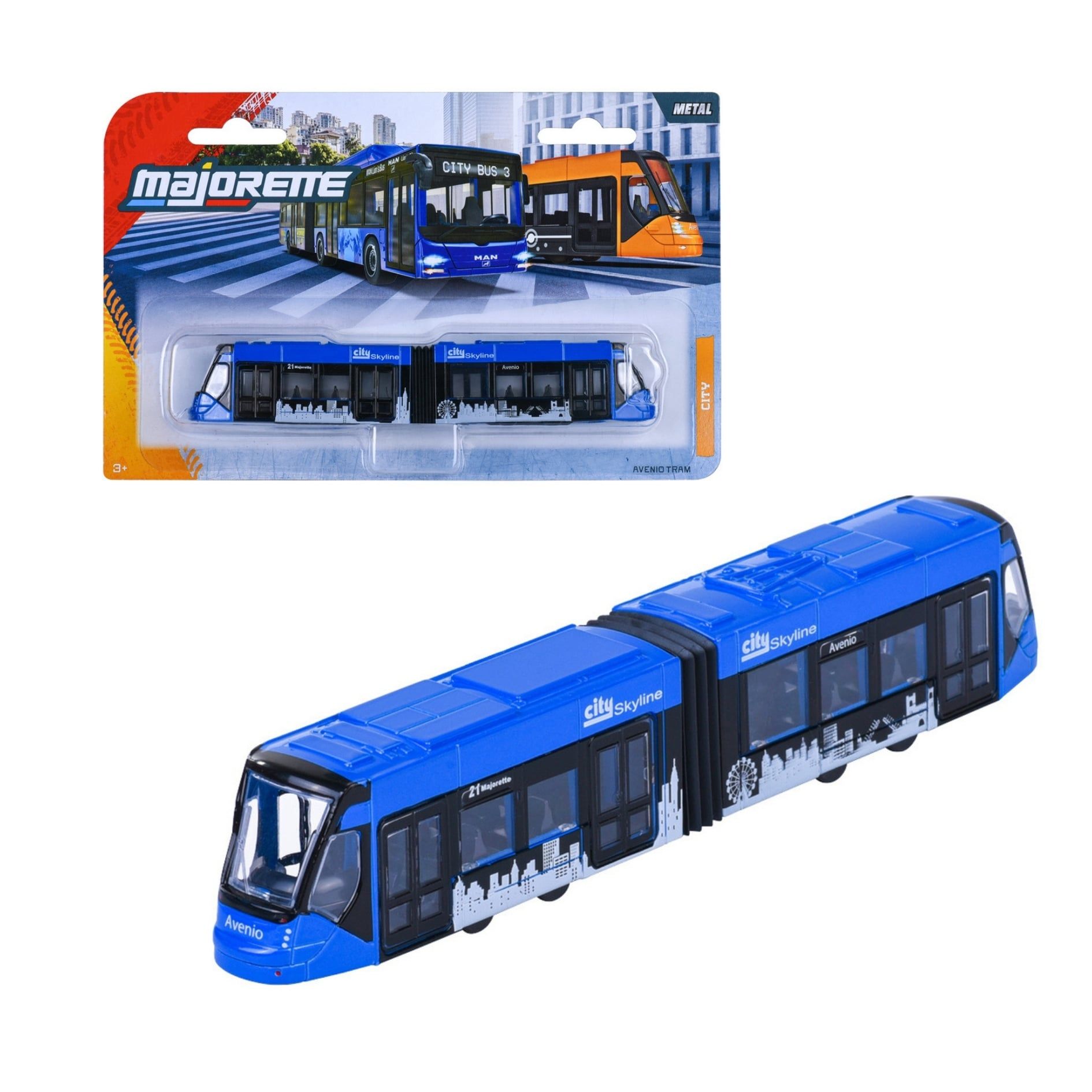  Đồ Chơi Xe Mô Hình MAJORETTE City Bus MAN + Avenio Tram 8503003001 - Simba Toys Vietnam 
