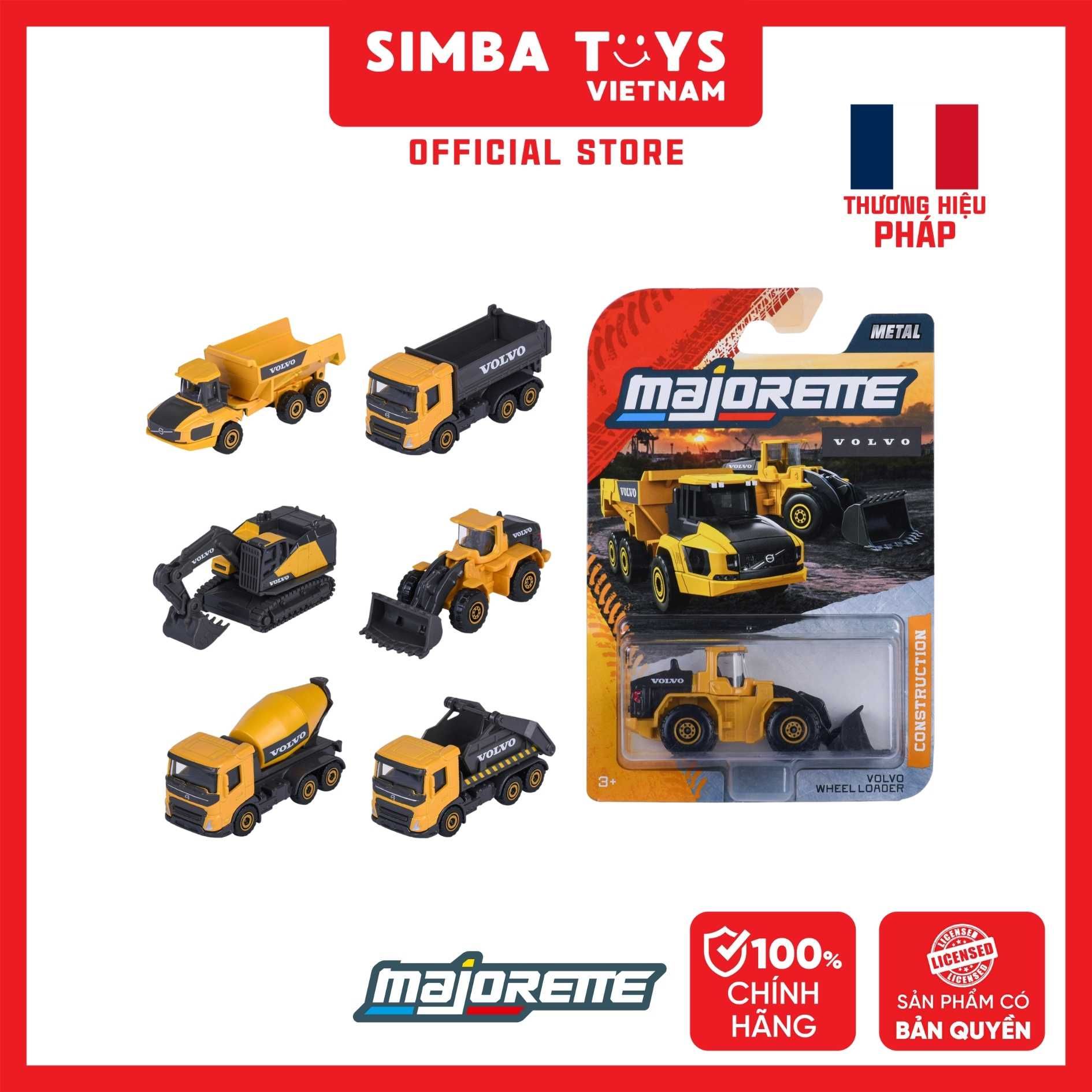  Đồ Chơi Xe Mô Hình MAJORETTE Volvo Construction Premium 8503100000 Diecast Model - Simba Toys Vietnam 