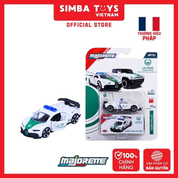  Đồ Chơi Xe Mô Hình MAJORETTE Dubai Police Deluxe Bugatti Chiron Pur Sport 8503101000A47 - Simba Toys Vietnam 