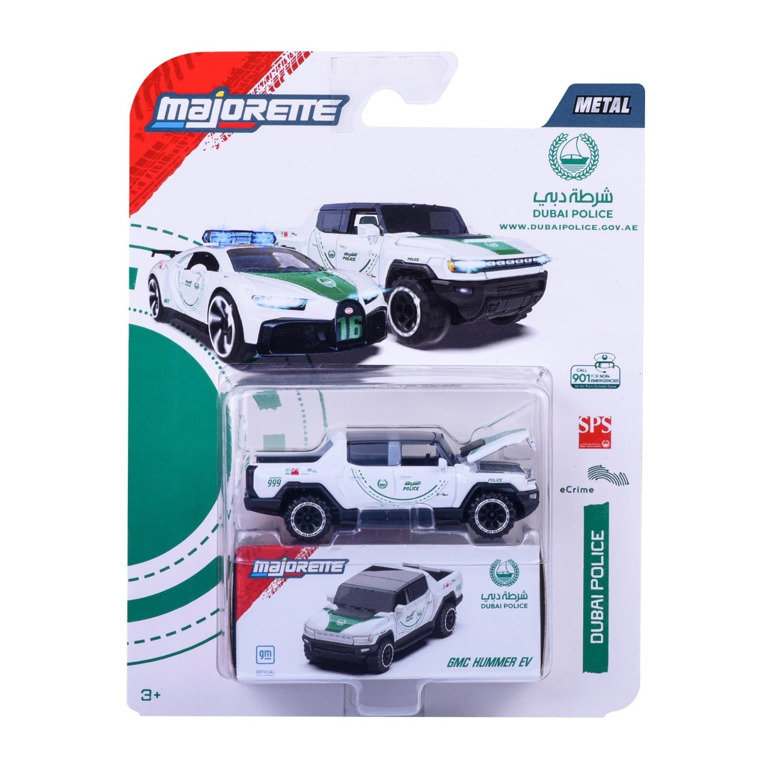  Đồ Chơi Xe Mô Hình MAJORETTE Dubai Police Deluxe GMC Hummer EV 8503101000B47 - Simba Toys Vietnam 
